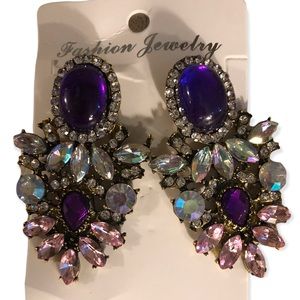 Large pierced earrings